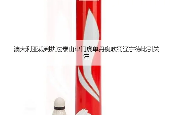 澳大利亚裁判执法泰山津门虎单丹奥吹罚辽宁德比引关注 - MILAN
